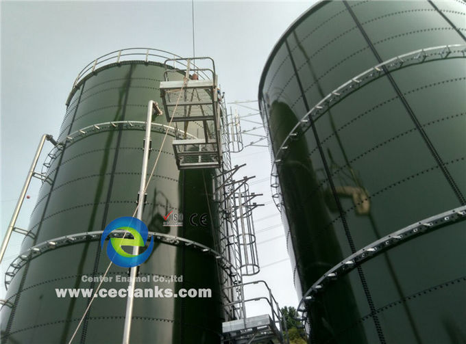 Tangki Digester Biogas Mini Anaerob, Tangki Gelas Yang Ditemukkan Ke Baja Untuk Gas / Cairan yang Tidak Menembus 3